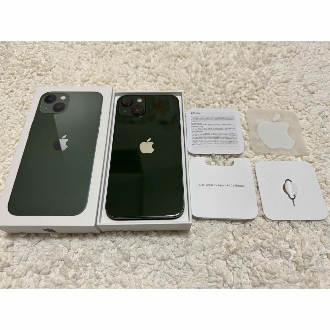 iPhone(アイフォーン)のiPhone 13 グリーン 128 GB SIMフリー スマホ/家電/カメラのスマートフォン/携帯電話(スマートフォン本体)の商品写真