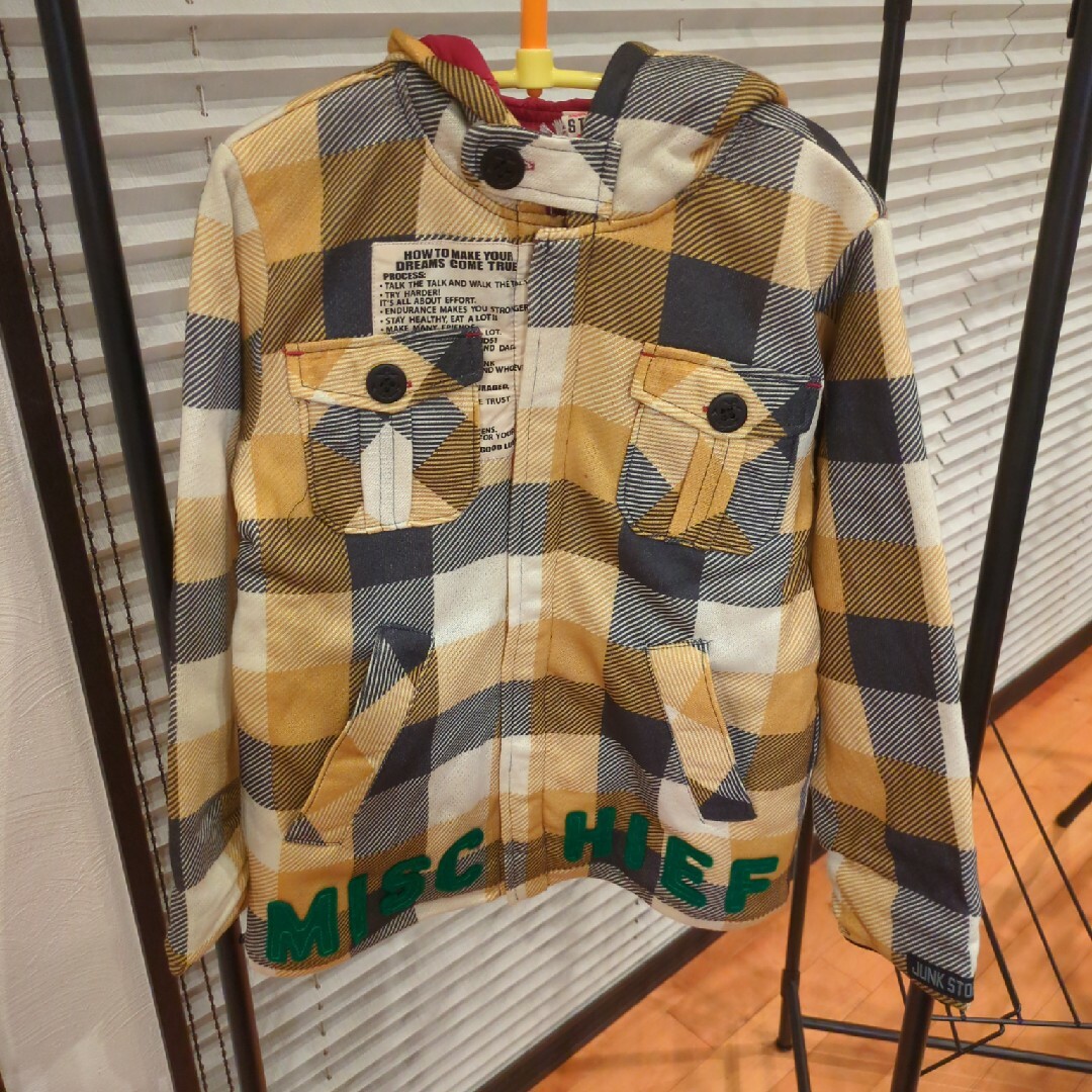 JUNK STORE(ジャンクストアー)のキッズ　コート　１４０センチ キッズ/ベビー/マタニティのキッズ服男の子用(90cm~)(コート)の商品写真