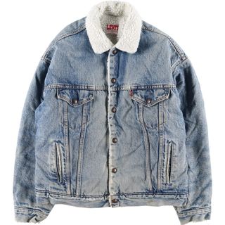 リーバイス(Levi's)の古着 80年代 リーバイス Levi's デニムボアジャケット USA製 メンズL ヴィンテージ /eaa393716(Gジャン/デニムジャケット)