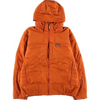 patagonia パタゴニア ダウンジャケット ロゴ ワンポイント オレンジ