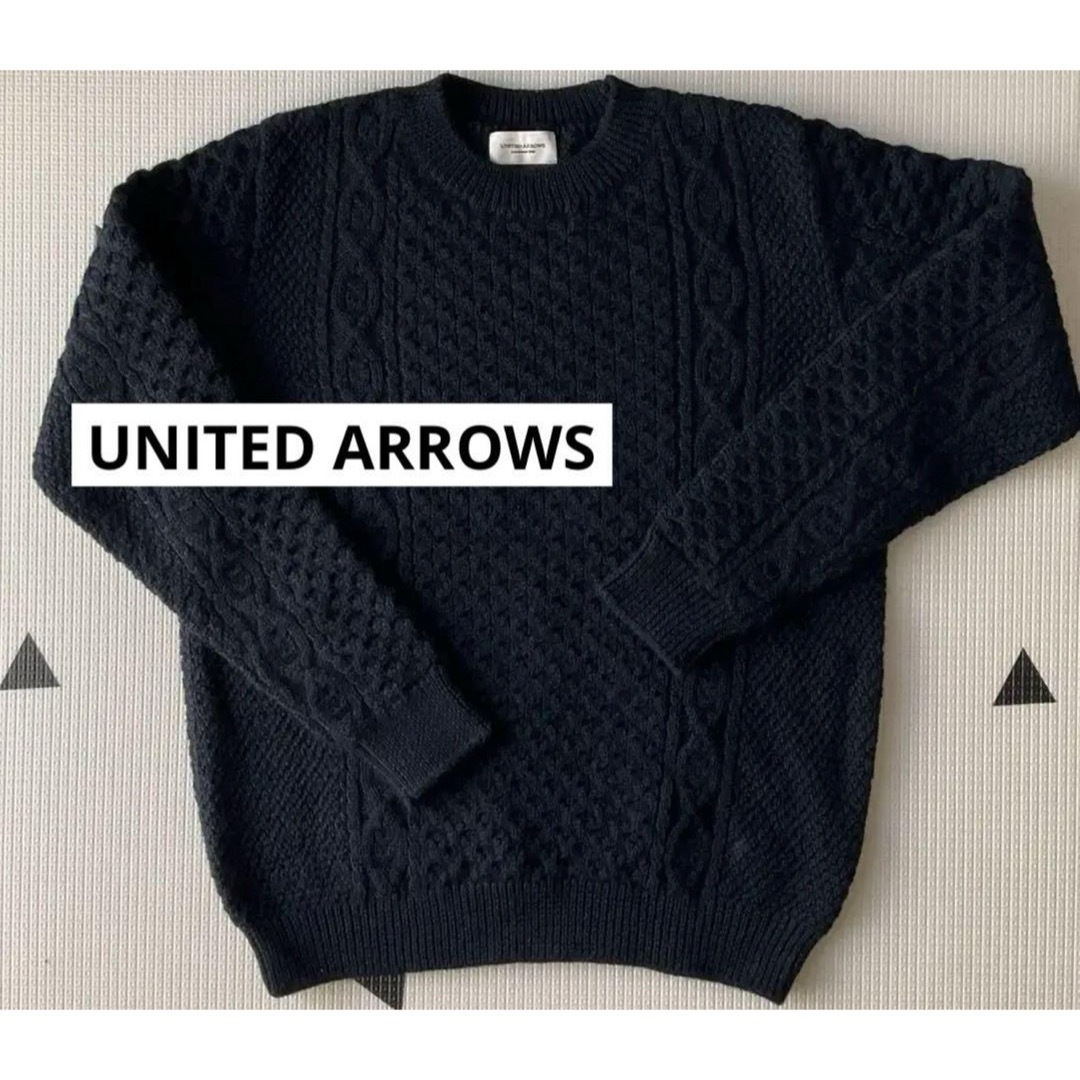 UNITED ARROWS(ユナイテッドアローズ)の【UNITED ARROWS】ユナイテッドアローズ　アランニット　プルオーバー レディースのトップス(ニット/セーター)の商品写真