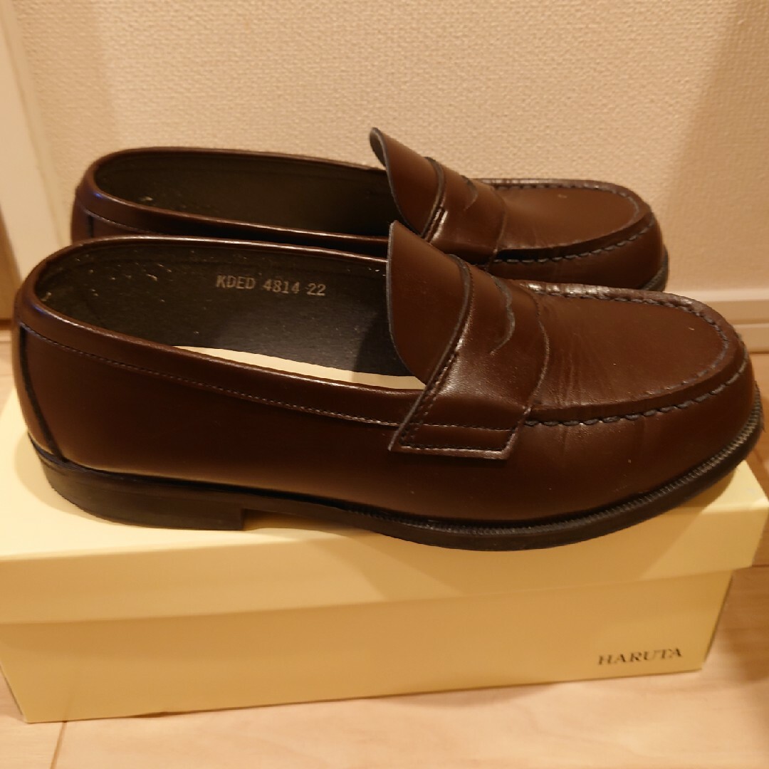 HARUTA(ハルタ)のHARUTA KIDS　22センチ　ブラウン キッズ/ベビー/マタニティのキッズ靴/シューズ(15cm~)(ローファー)の商品写真