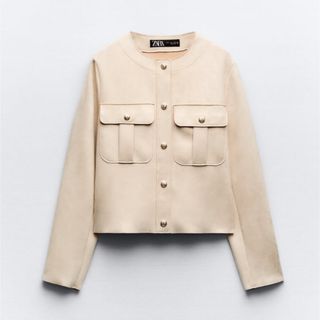 ☆新品未使用 ZARA ノーカラージャケット ザラ