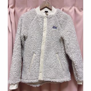 専用　rosymonsterフワフワジャンパー　ベージュ×グリーン　M