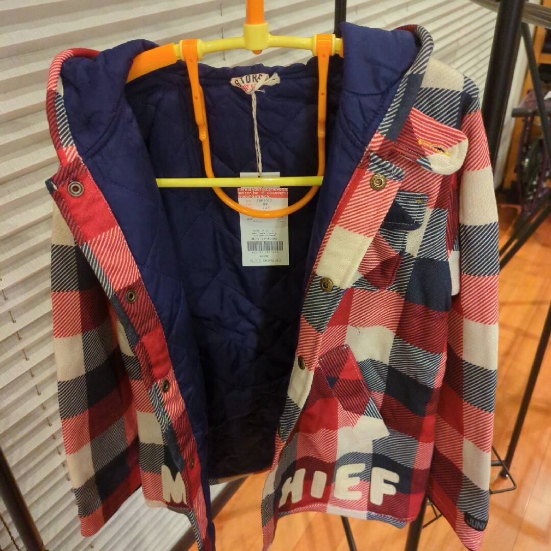 JUNK STORE(ジャンクストアー)のキッズ　コート　１４０センチ キッズ/ベビー/マタニティのキッズ服男の子用(90cm~)(コート)の商品写真