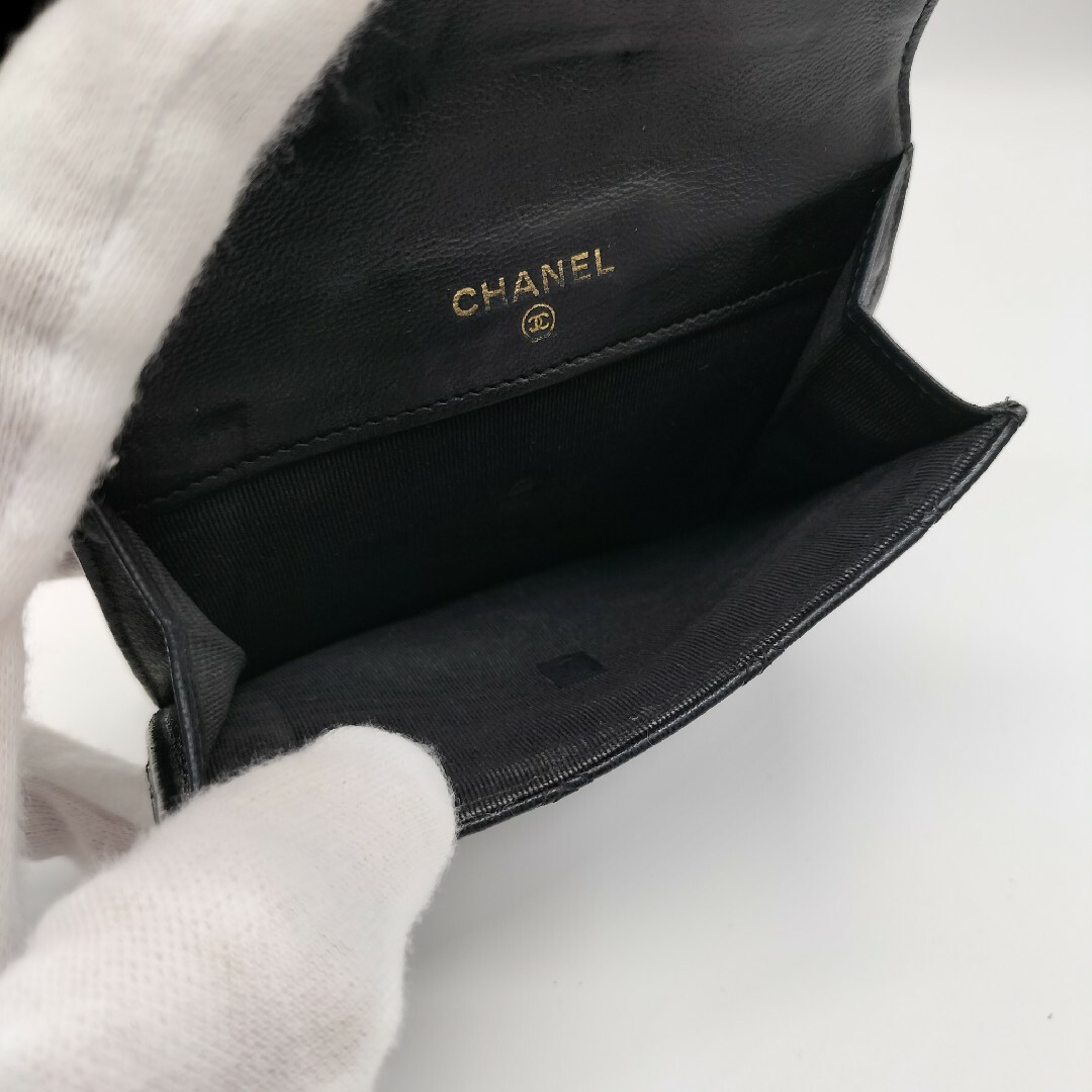 CHANEL - 美品☆シャネル ビコローレ Wホック 折り財布 ブラックの通販 ...