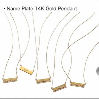 シュプリーム(Supreme)のname plate 14k gold pendant supreme(ネックレス)