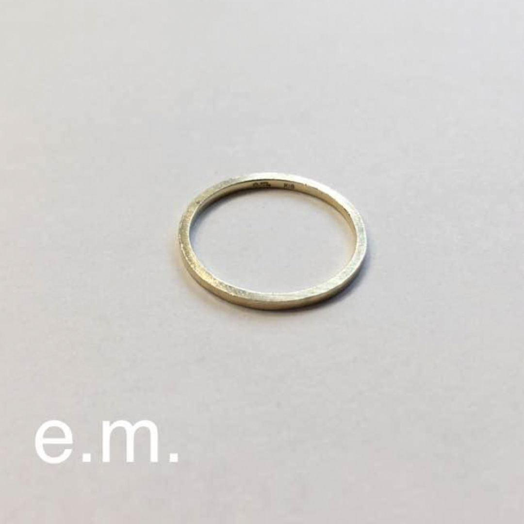 e.m.(イーエム)のe.m. k18YG ゴールドピンキーリング レディースのアクセサリー(リング(指輪))の商品写真