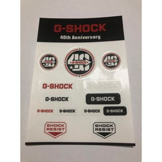 ジーショック(G-SHOCK)のG-SHOCK 40周年記念ステッカー(ノベルティグッズ)