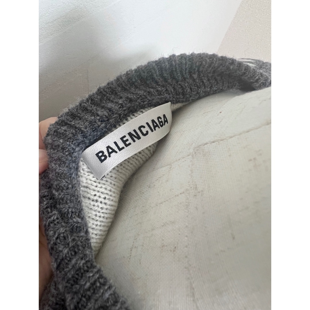 Balenciaga(バレンシアガ)の定価16万 BALENCIAGA バレンシアガ オーバーサイズロゴ セーター レディースのトップス(ニット/セーター)の商品写真