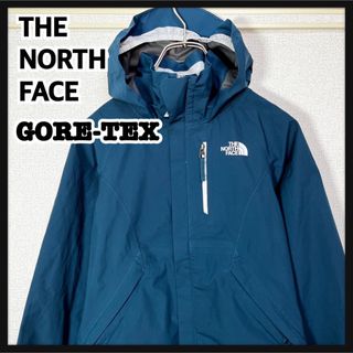 ザノースフェイス(THE NORTH FACE)のノースフェイス】ドリズルジャケット　ゴアテックス　ネイビー　美品ワンポイントKG(ジャケット/上着)