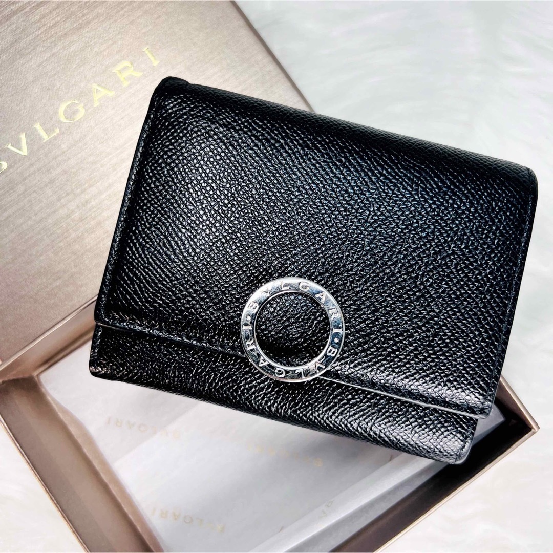 BVLGARI - ✨極美品 ブルガリ 三つ折り財布 ロゴクリップ コンパクト