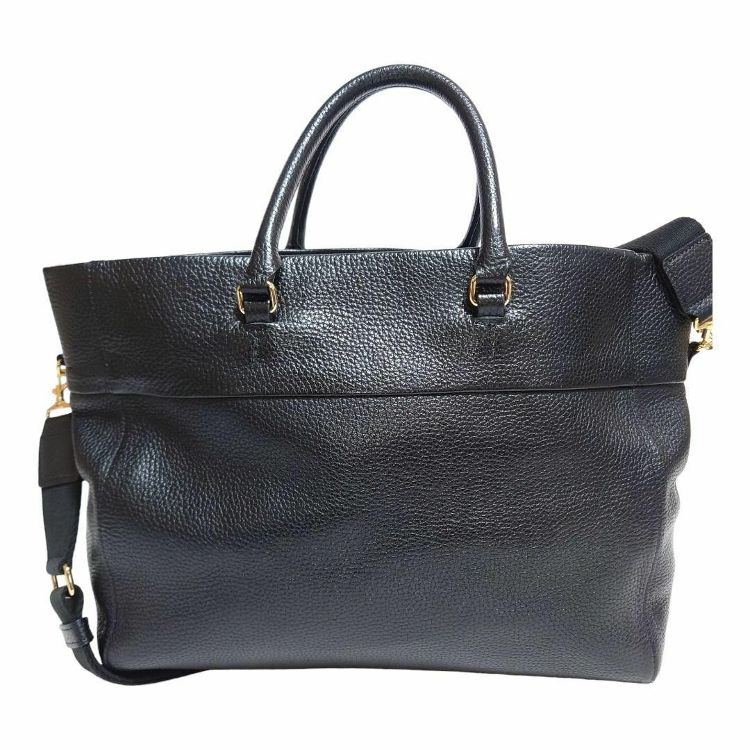 A.D.M.J. - A.D.M.J 美品 ファー 2way トートバッグ 黒の通販 by