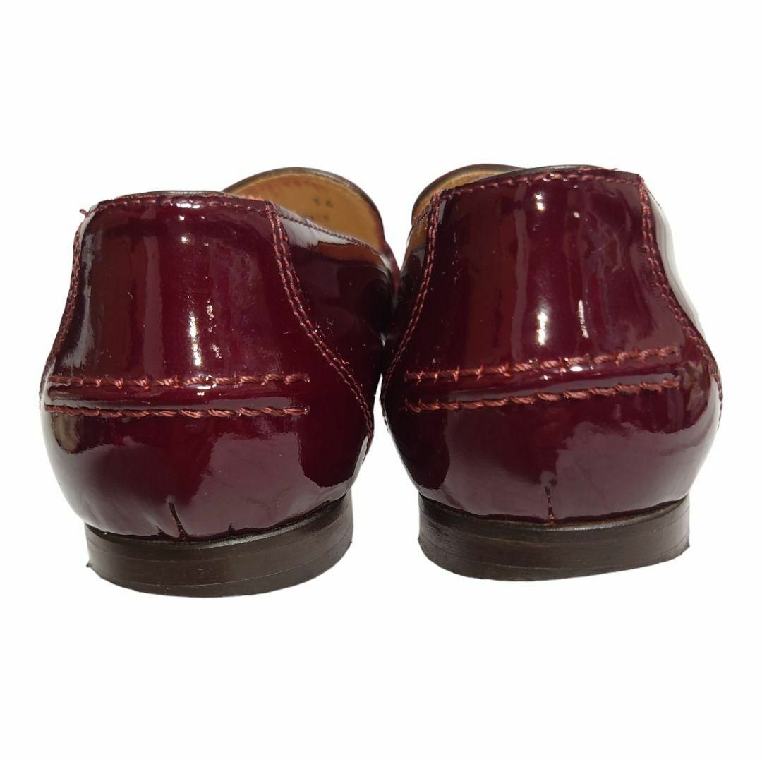 PASCUCCI　美品　ビットローファー　エナメル　ボルドー　パテント　23cm レディースの靴/シューズ(ローファー/革靴)の商品写真