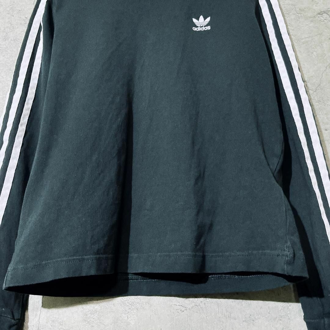 adidas(アディダス)の【人気 90s ロゴ】adidas アディダス ロング Tシャツ トップス M レディースのトップス(Tシャツ(長袖/七分))の商品写真