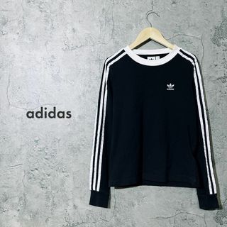 アディダス(adidas)の【人気 90s ロゴ】adidas アディダス ロング Tシャツ トップス M(Tシャツ(長袖/七分))