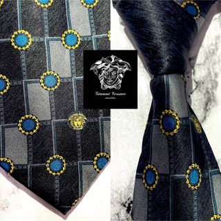 ジャンニヴェルサーチ(Gianni Versace)の【メデューサ光沢】GIANNI VERSACE ネクタイジャンニヴェルサーチ(ネクタイ)