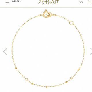 〓ahkah アーカ 限定 18k ダイヤモンド リジットグルブレスレット〓