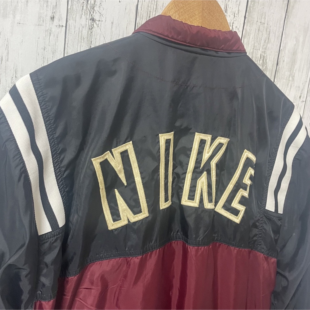 NIKE - NIKEナイキ 白タグ90s古着 ナイロンジャケット バック刺繍ロゴ