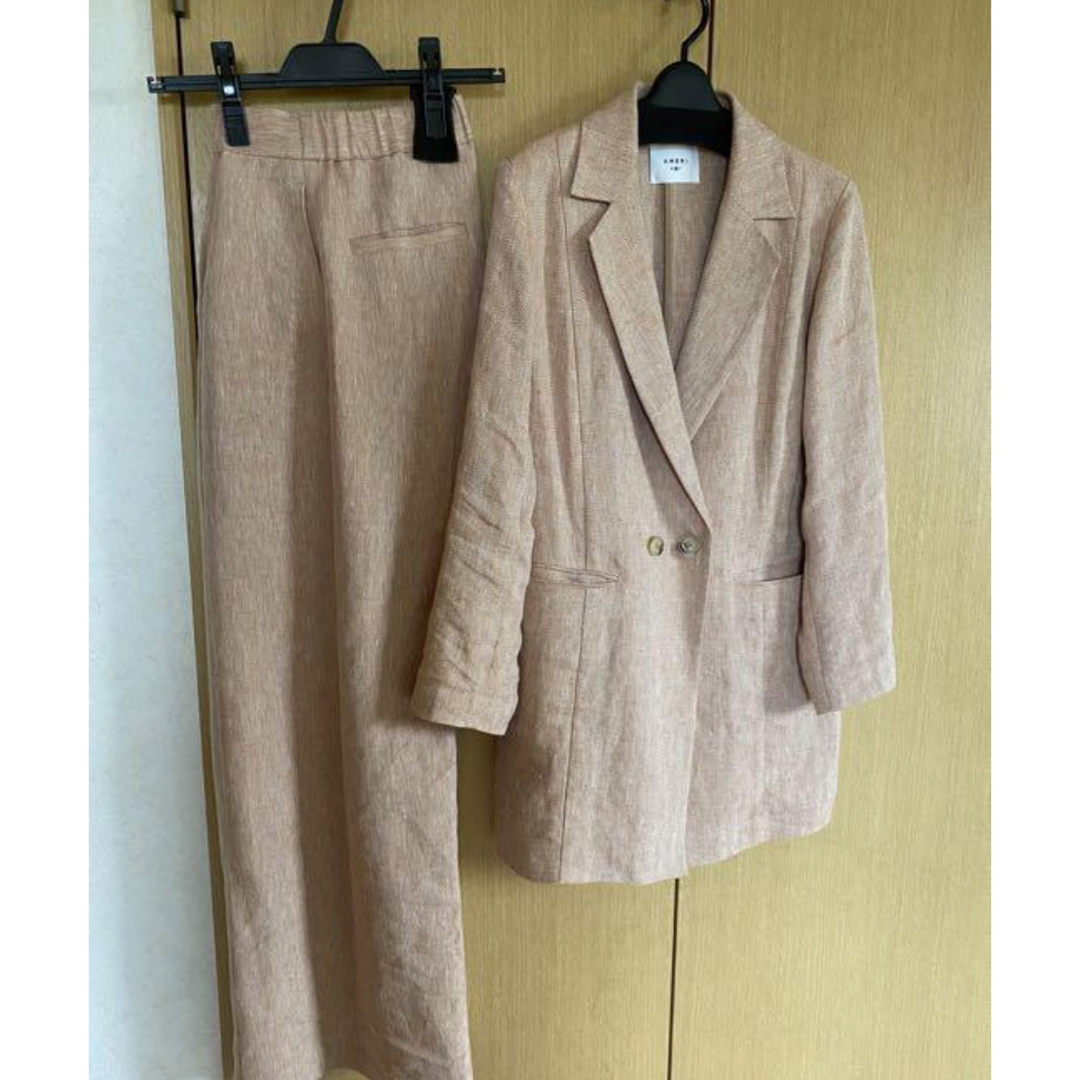 Ameri VINTAGE(アメリヴィンテージ)のAMERI  RUSTIC LINEN JACKET & PANTS レディースのジャケット/アウター(テーラードジャケット)の商品写真