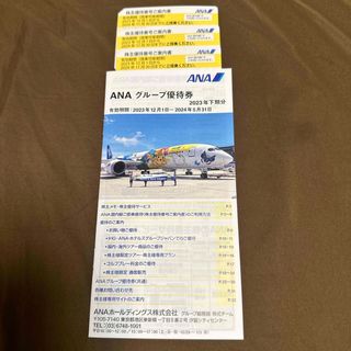 エーエヌエー(ゼンニッポンクウユ)(ANA(全日本空輸))のANA 全日空 株主優待券 3枚&グループ優待券 2024年11/30 有効期限(航空券)