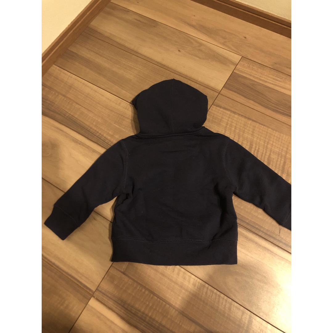 babyGAP(ベビーギャップ)の【美品】baby GAP裏起毛ジップアップパーカー キッズ/ベビー/マタニティのキッズ服男の子用(90cm~)(ジャケット/上着)の商品写真