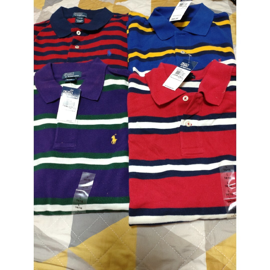 POLO RALPH LAUREN(ポロラルフローレン)のラルフローレン　タグ付き　JR　Ｌ メンズのトップス(ポロシャツ)の商品写真