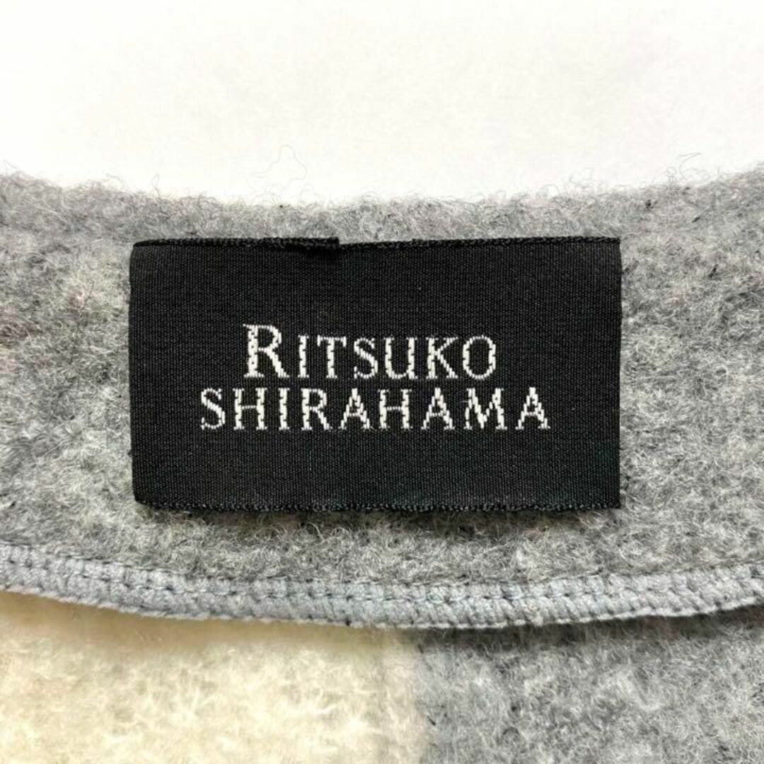 RITSUKO SHIRAHAMA ノーカラー ロング ウール ニット コート - fawema.org