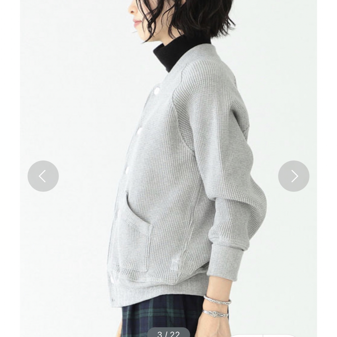 BEAMS BOY(ビームスボーイ)のHealthknit x BEAMS BOY / 別注 ヘビー ワッフルブルゾン レディースのジャケット/アウター(ブルゾン)の商品写真