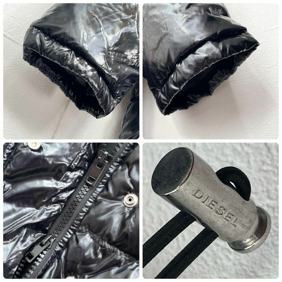 DIESEL - ディーゼル DIESEL 光沢 ブラック ダウンジャケット DIESEL - ディーゼル DIESEL 光沢 ブラック ダウンジャケット