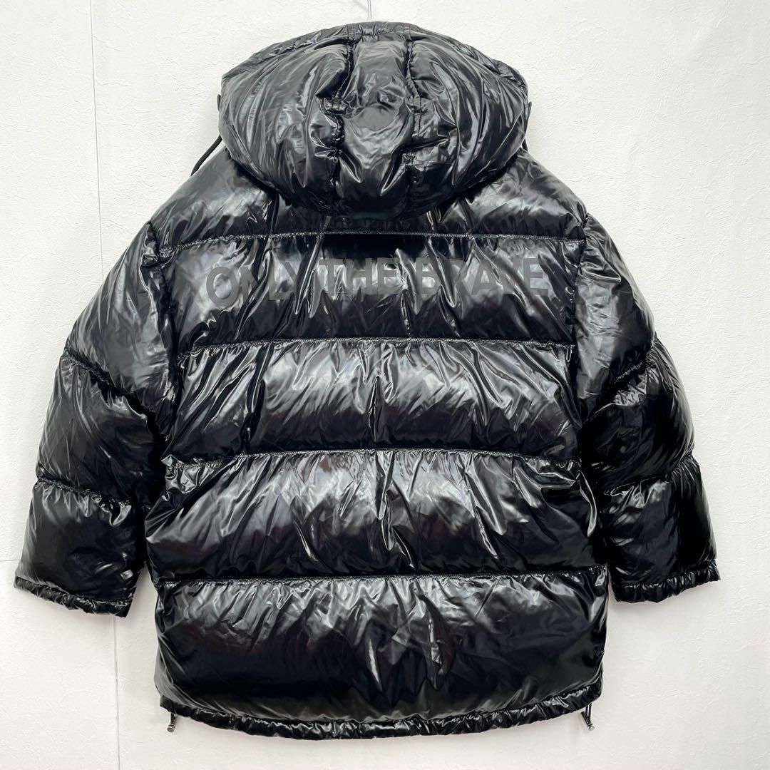 ディーゼル DIESEL 光沢 ブラック ダウンジャケット オーバーサイズ