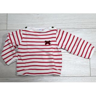 プチバトー(PETIT BATEAU)のプチバトー　カットソー　18m/81cm　ピンク(Tシャツ/カットソー)