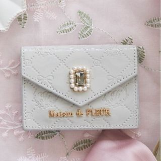 Maison de FLEUR - Maison de FLEUR エナメルモノグラムカードケース グレー