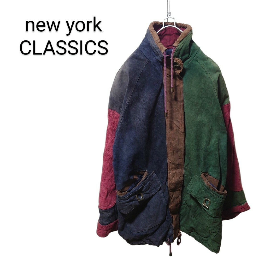 【new york CLASSICS】マルチカラー レザージャケット A1410 レディースのジャケット/アウター(その他)の商品写真