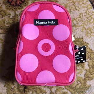 ハンナフラ(HannaHula)の美品！Hanna Hulaのダブルマグポーチ 保冷保温　ドット柄(その他)