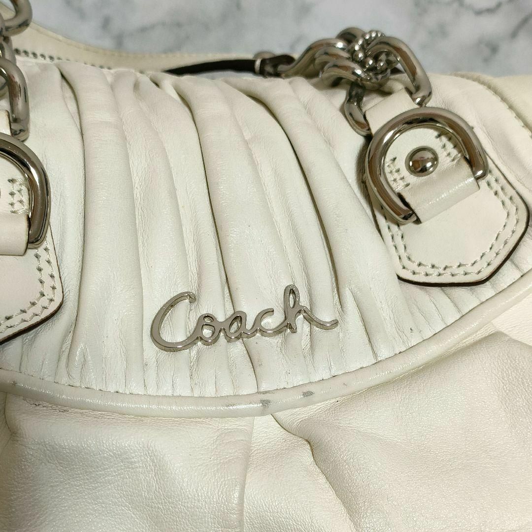 COACH(コーチ)のコーチ アシュレイ ギャザード レザー サッチェル 2wayショルダーバッグ レディースのバッグ(ハンドバッグ)の商品写真