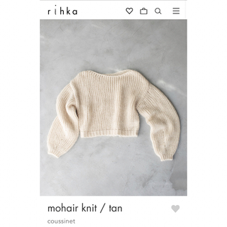 mohair knit / tan(ニット/セーター)