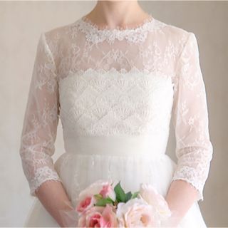 ANNAN WEDDING ♡ レースの七分丈ボレロ(ウェディングドレス)