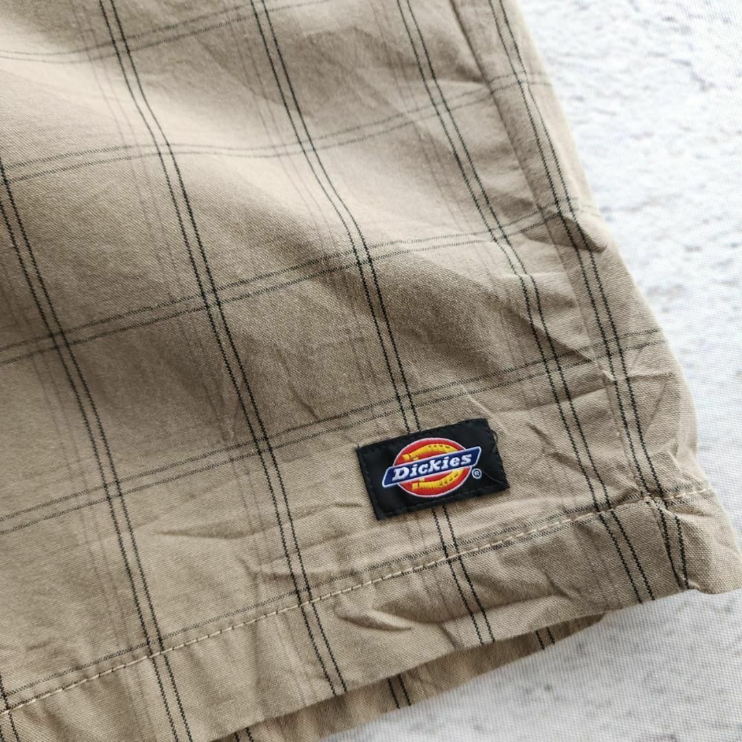 Dickies(ディッキーズ)のサイズ34/Dickies ディッキーズ チェック柄 ハーフパンツ ベージュ系 メンズのパンツ(ショートパンツ)の商品写真