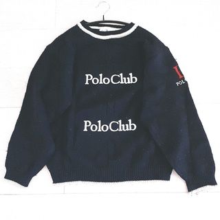 ポロラルフローレン(POLO RALPH LAUREN)の新品未使用　ポロクラブ　セーター　長袖　冬服　ブラック　黒　M(ニット/セーター)