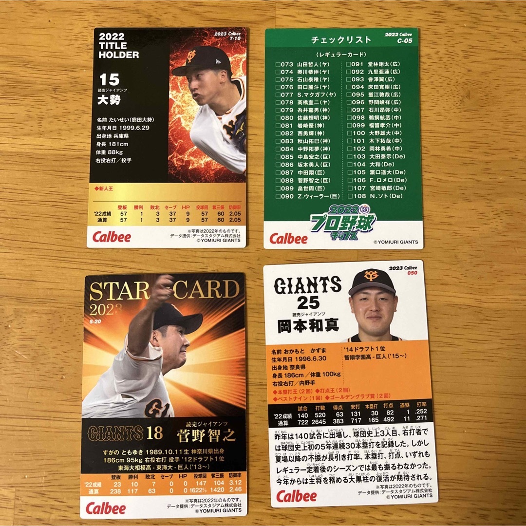 野球チップス　巨人　ジャイアンツ エンタメ/ホビーのタレントグッズ(スポーツ選手)の商品写真