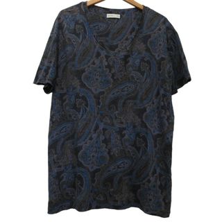 エトロ Tシャツ カットソー ペイズリー 総柄 メンズ 半袖ショートスリーブ