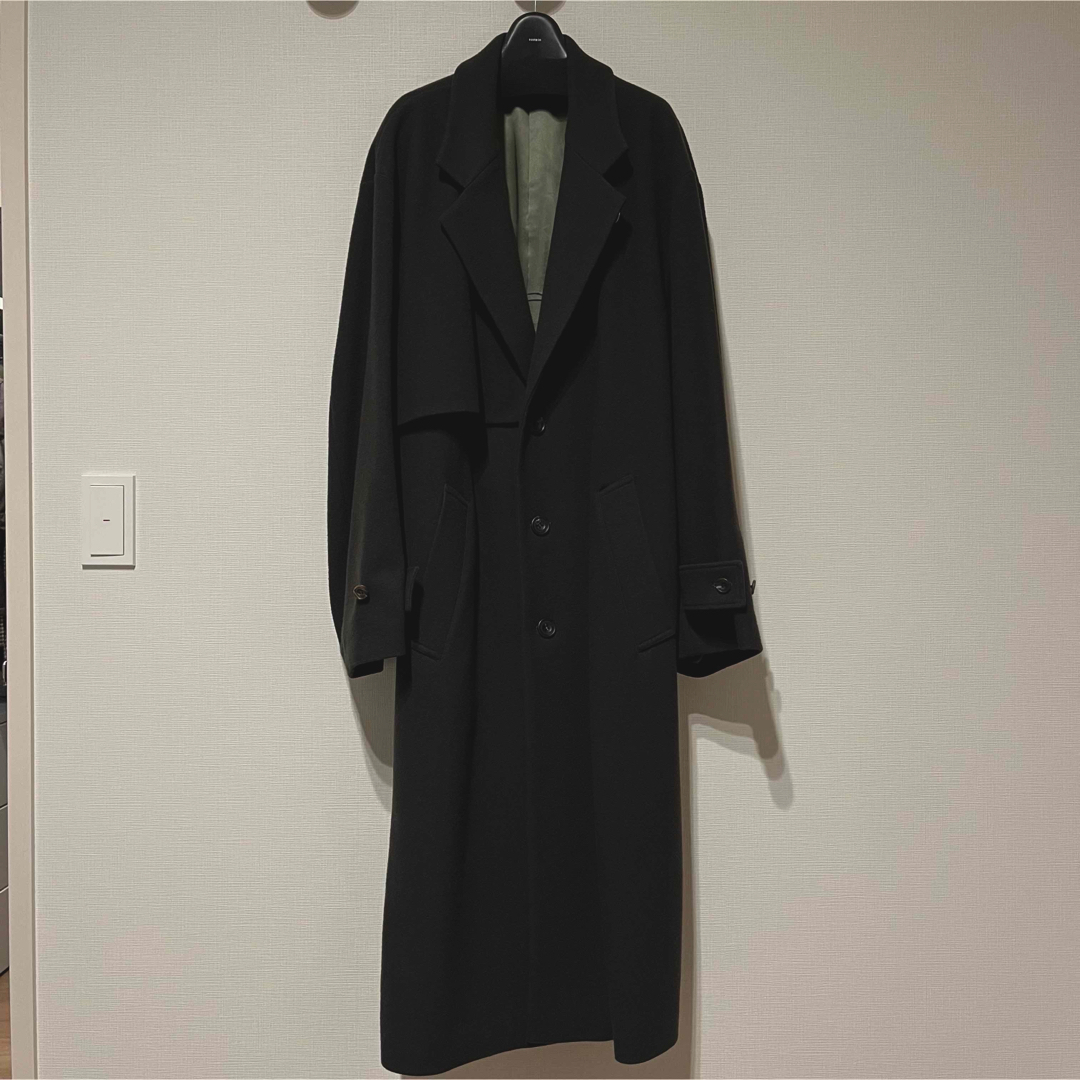 stein(シュタイン)のstein lay chester coat gray khaki サイズS メンズのジャケット/アウター(チェスターコート)の商品写真