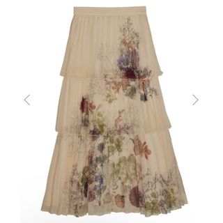 アメリヴィンテージ(Ameri VINTAGE)のUND DARIA TIERED PLEATS SKIRT(ロングスカート)