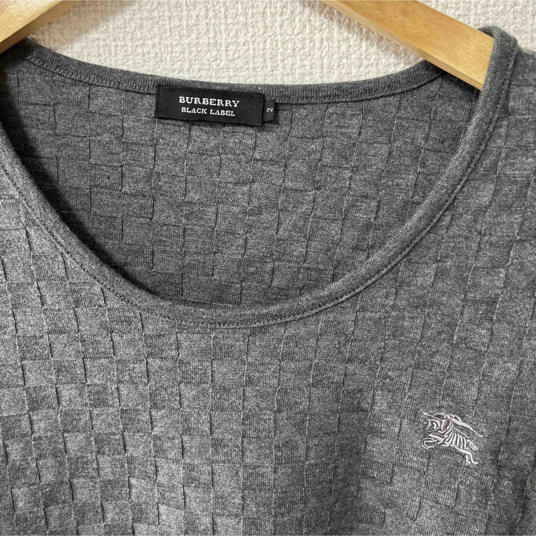 BURBERRY BLACK LABEL(バーバリーブラックレーベル)のBurberry BLACK LABEL メンズ　ロンT  サイズ「2」 メンズのトップス(Tシャツ/カットソー(七分/長袖))の商品写真