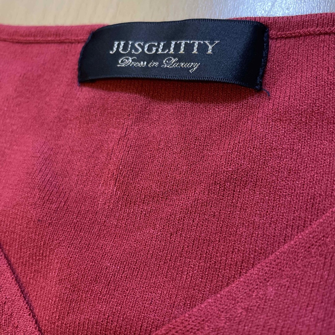 JUSGLITTY(ジャスグリッティー)のジャスグリッティー☆Ｖネックニット レディースのトップス(ニット/セーター)の商品写真