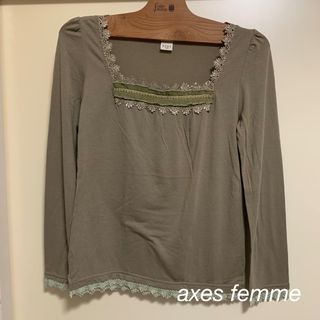 アクシーズファム(axes femme)のaxes femme アクシーズ　カットソー(カットソー(長袖/七分))