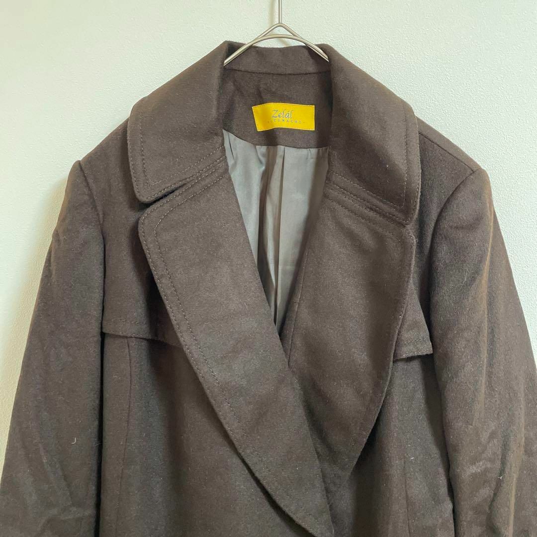Zelal ゼラール【13AR】カシミア コート ロングコート トレンチコート レディースのジャケット/アウター(ロングコート)の商品写真