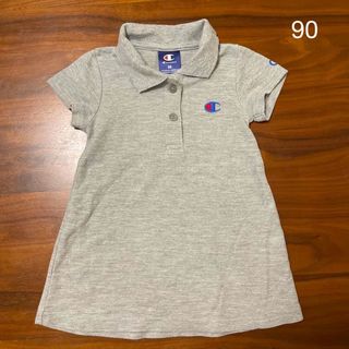 チャンピオン(Champion)のチャンピオン 女の子半袖ワンピース90サイズ グレー(ワンピース)