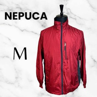 美品✨【NEPUCA】フルジップジャケット　シャカシャカ　メッシュ裏地　レッド(ナイロンジャケット)